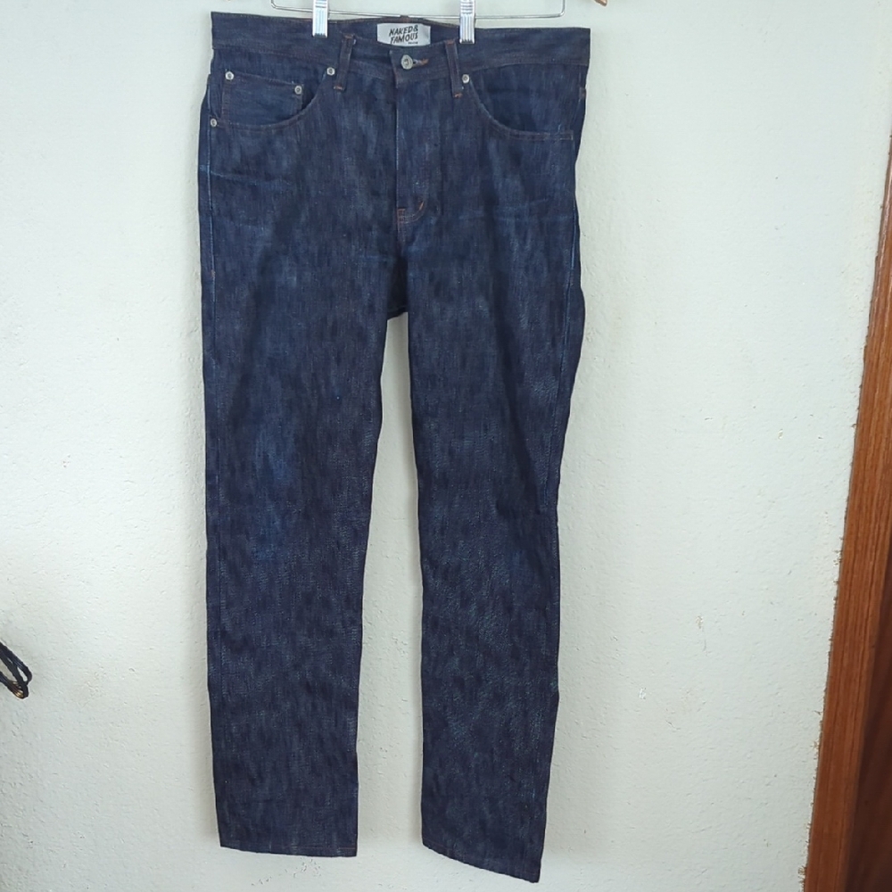 Naked & Famous Weird Guy 18oz Big Slub Selvedge Size 34
